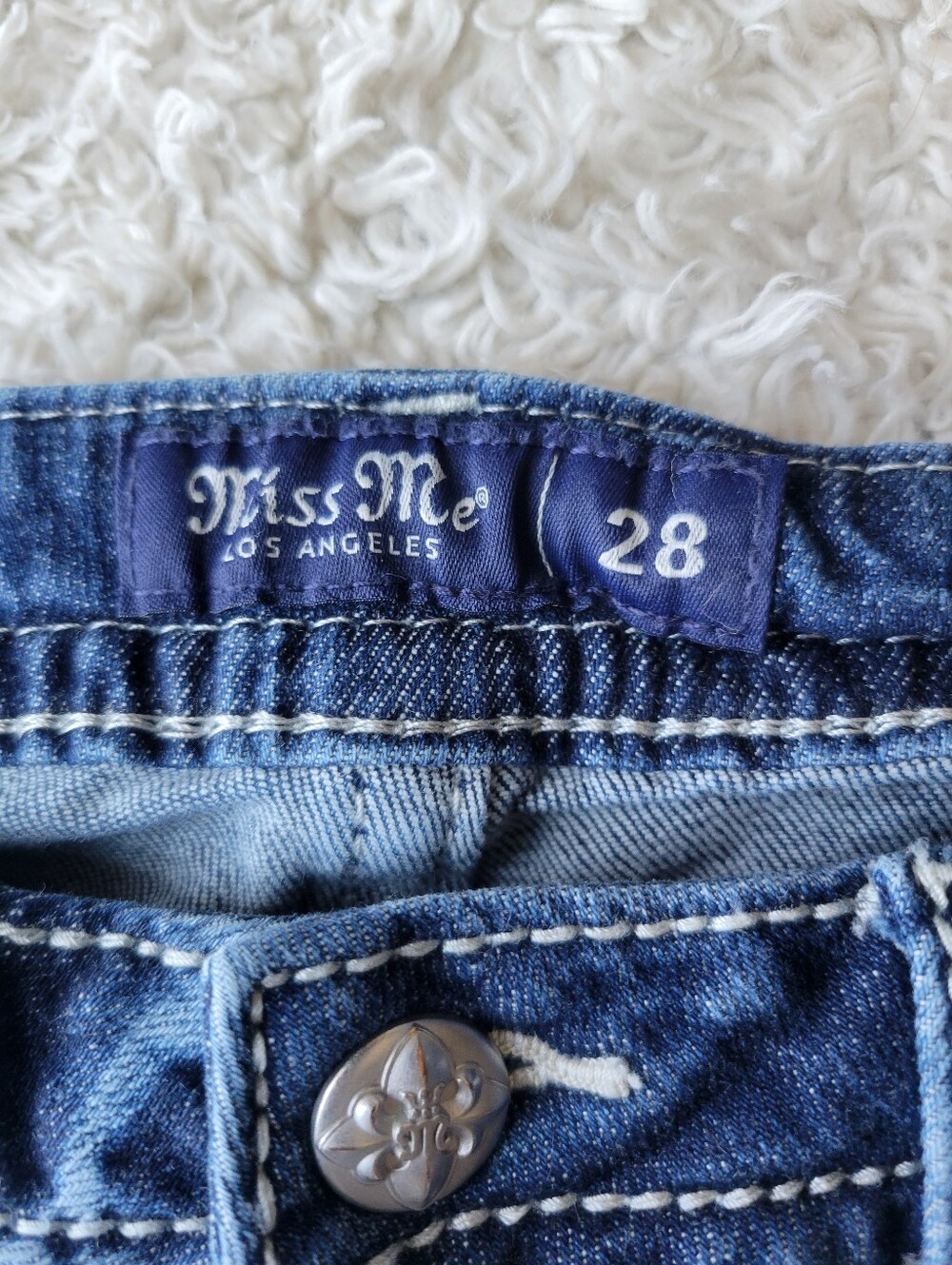 Miss Me Womens Cactus Sombrero Chloe Boot Cut Jeans Embroidered Women’s Sz 28 - Picture 7 of 9